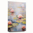 Tranquil Electric Lotus Pond Art – Modern Electric Wall Art Canvas
