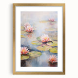 Tranquil Electric Lotus Pond Art – Modern Electric Wall Art Canvas