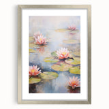 Tranquil Electric Lotus Pond Art – Modern Electric Wall Art Canvas