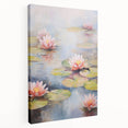Tranquil Electric Lotus Pond Art – Modern Electric Wall Art Canvas