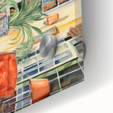 Vibrant Electric Reading Nook Art – Modern Electric Wall Art Canvas