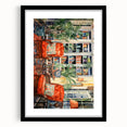 Vibrant Electric Reading Nook Art – Modern Electric Wall Art Canvas