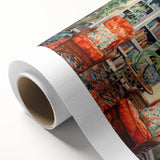 Vibrant Electric Reading Nook Art – Modern Electric Wall Art Canvas