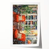 Vibrant Electric Reading Nook Art – Modern Electric Wall Art Canvas