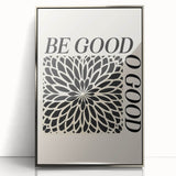 Bold Electric Be Good Art – Modern Electric Motivational Wall Art Canvas