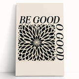 Bold Electric Be Good Art – Modern Electric Motivational Wall Art Canvas