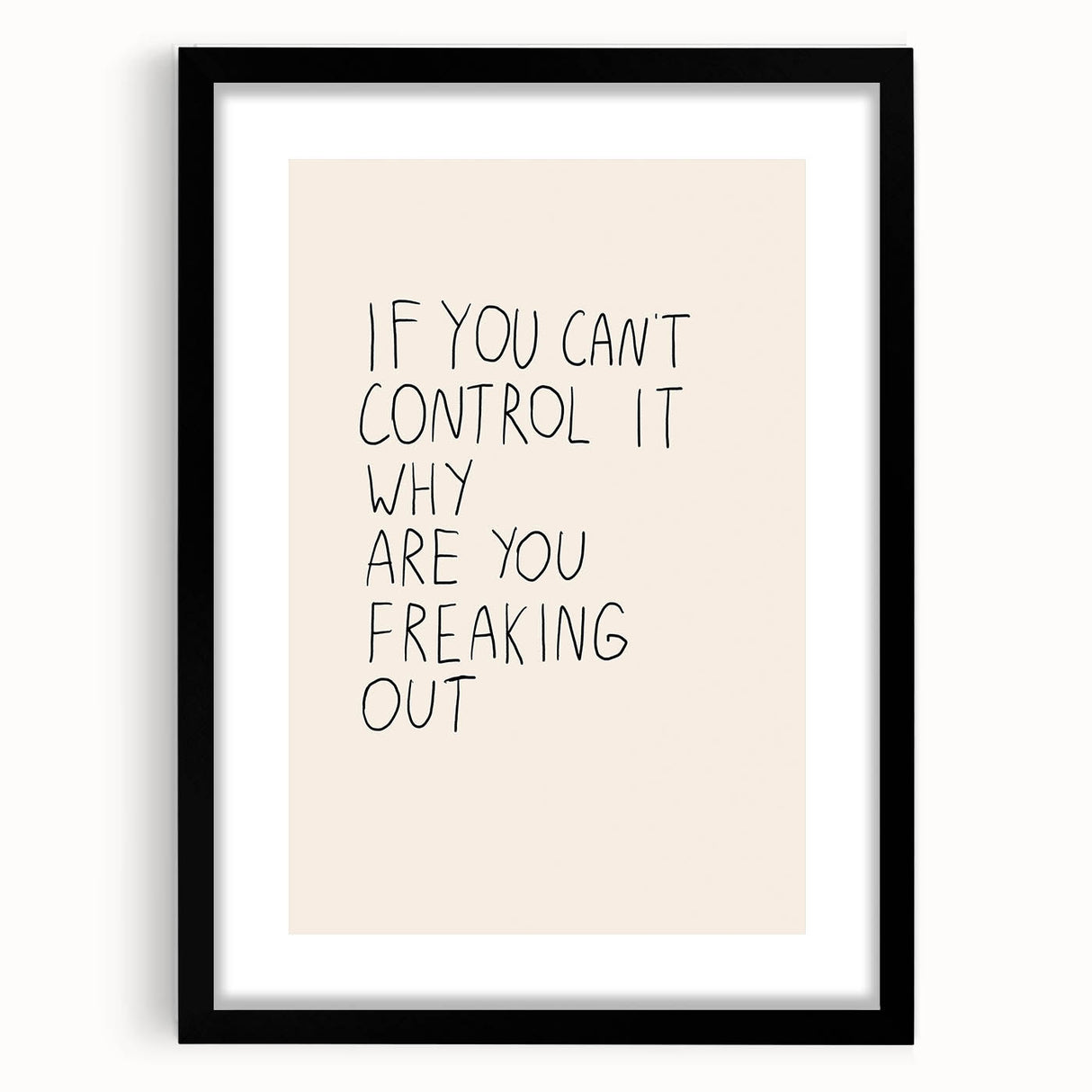 Minimalist Electric Control Quote Art – Modern Electric Wall Art Canvas