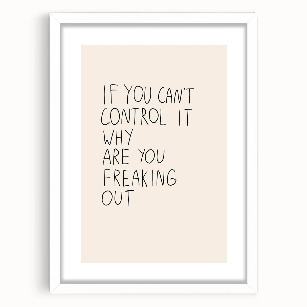 Minimalist Electric Control Quote Art – Modern Electric Wall Art Canvas
