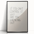 Minimalist Electric Control Quote Art – Modern Electric Wall Art Canvas