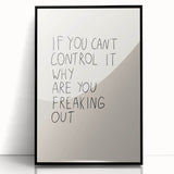 Minimalist Electric Control Quote Art – Modern Electric Wall Art Canvas