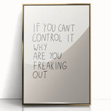 Minimalist Electric Control Quote Art – Modern Electric Wall Art Canvas