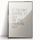 Minimalist Electric Control Quote Art – Modern Electric Wall Art Canvas