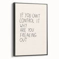 Minimalist Electric Control Quote Art – Modern Electric Wall Art Canvas