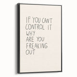 Minimalist Electric Control Quote Art – Modern Electric Wall Art Canvas