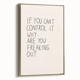 Minimalist Electric Control Quote Art – Modern Electric Wall Art Canvas