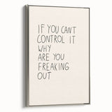 Minimalist Electric Control Quote Art – Modern Electric Wall Art Canvas