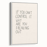 Minimalist Electric Control Quote Art – Modern Electric Wall Art Canvas