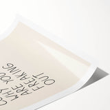 Minimalist Electric Control Quote Art – Modern Electric Wall Art Canvas