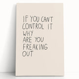 Minimalist Electric Control Quote Art – Modern Electric Wall Art Canvas