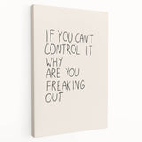Minimalist Electric Control Quote Art – Modern Electric Wall Art Canvas