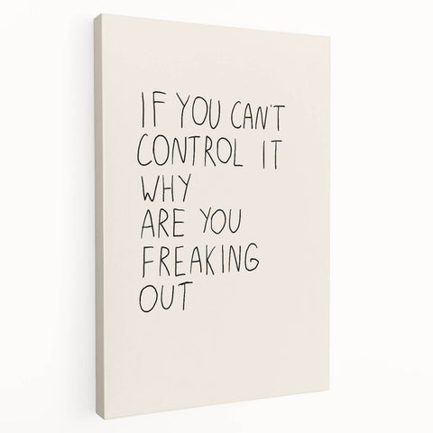 Minimalist Electric Control Quote Art – Modern Electric Wall Art Canvas