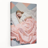 Peaceful Sleep Electric Art – Modern Electric Wall Art Canvas Print