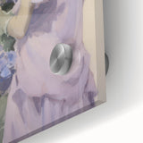 Elegant Woman with Flowers – Modern Electric Wall Art Canvas Print