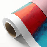 Abstract Electric Pink and Turquoise Canvas - Vibrant Modern Wall Art