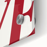 Electric Wall Art: Bold LOVE Typography in Vibrant Red for Modern Decor