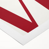 Electric Wall Art: Bold LOVE Typography in Vibrant Red for Modern Decor