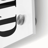 Electric Wall Art: Minimalist Bold Typography for Modern Interiors