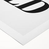 Electric Wall Art: Minimalist Bold Typography for Modern Interiors