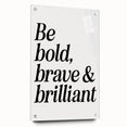 Electric Wall Art: Bold 'Be Brave' Typography for Modern Inspiration