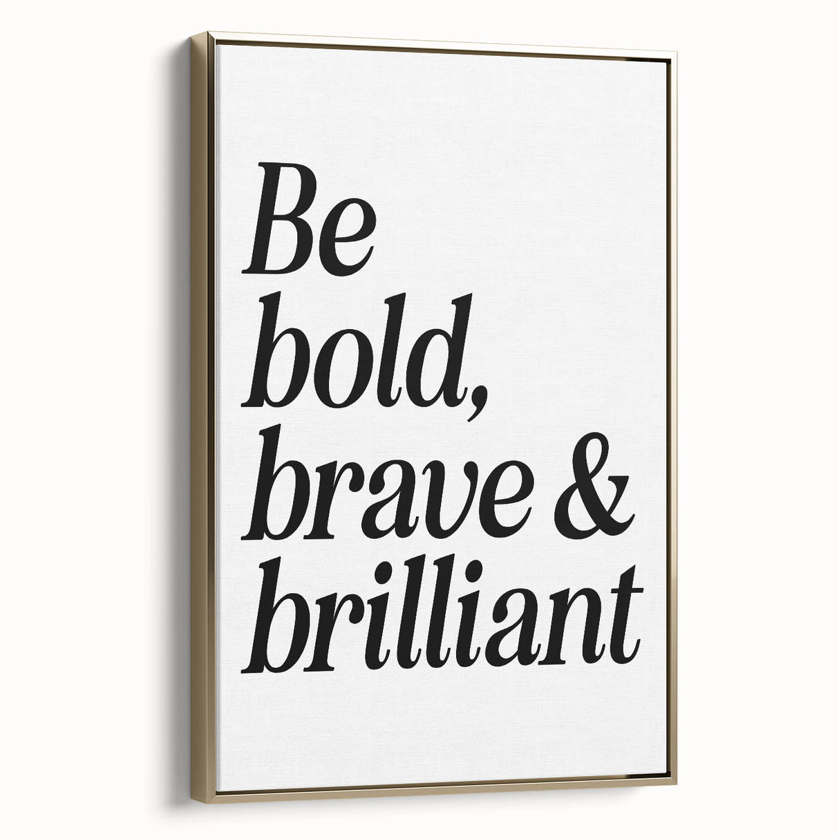 Electric Wall Art: Bold 'Be Brave' Typography for Modern Inspiration