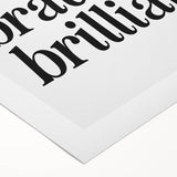 Electric Wall Art: Bold 'Be Brave' Typography for Modern Inspiration