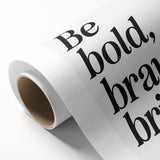 Electric Wall Art: Bold 'Be Brave' Typography for Modern Inspiration