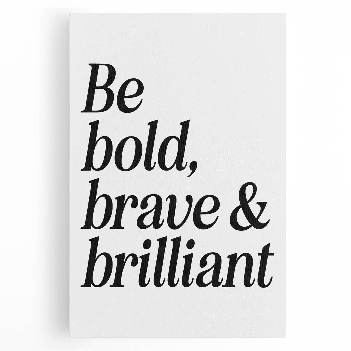 Electric Wall Art: Bold 'Be Brave' Typography for Modern Inspiration