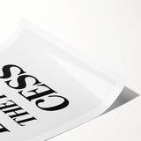 Electric Wall Art: Bold 'Love the Process' Typography for Modern Spaces