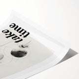 Electric Wall Art: Good Things Take Time Typography with Abstract Design