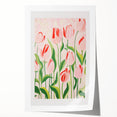 Abstract Electric Tulips Canvas - Modern Floral Vibrant Wall Art Decor