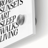 Electric Wall Art: Inspiring 'More Love, More Living' Typography Print