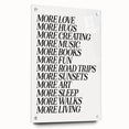 Electric Wall Art: Inspiring 'More Love, More Living' Typography Print