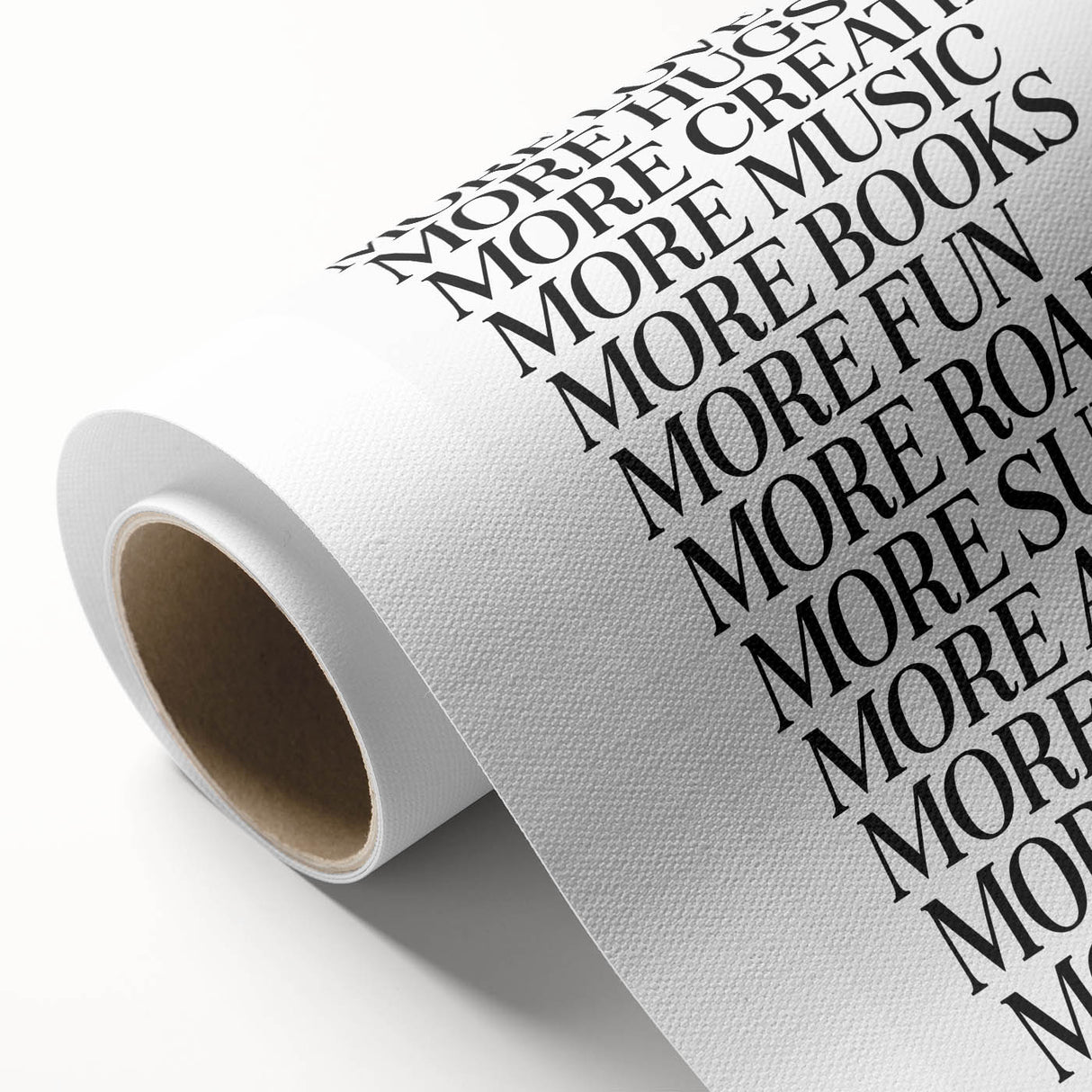 Electric Wall Art: Inspiring 'More Love, More Living' Typography Print