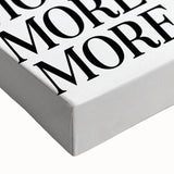 Electric Wall Art: Inspiring 'More Love, More Living' Typography Print