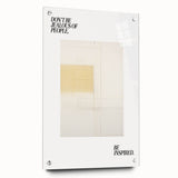 Electric Wall Art: Motivational 'Be Inspired' Typography with Abstract Art