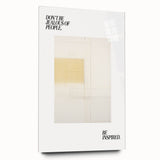 Electric Wall Art: Motivational 'Be Inspired' Typography with Abstract Art