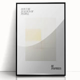 Electric Wall Art: Motivational 'Be Inspired' Typography with Abstract Art