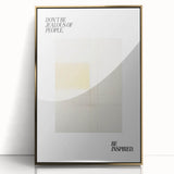 Electric Wall Art: Motivational 'Be Inspired' Typography with Abstract Art