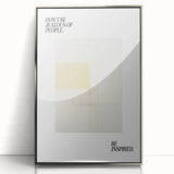 Electric Wall Art: Motivational 'Be Inspired' Typography with Abstract Art