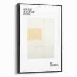 Electric Wall Art: Motivational 'Be Inspired' Typography with Abstract Art